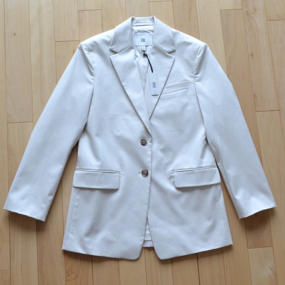 NWT Brooks Brothers Blazer Suit Jacket Cream Size 0